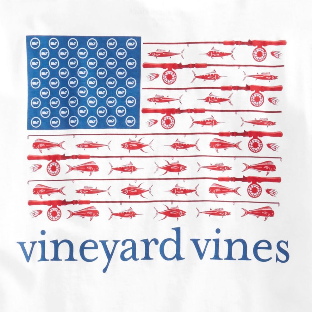 Rare Men's XL "Flag Reel" Pocket Tee